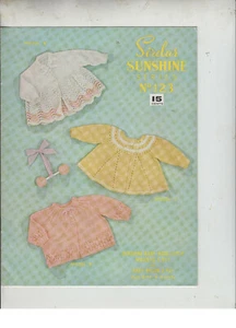 Sirdar Sunshine Series No. 123 Knitting Patterns Baby Jackets - 3 jackets - Picture 1 of 1