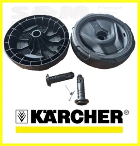 Karcher Replacement Wheels Set Genuine 90024380 / 90384430 K4 K5 9.002-438.0 - Picture 1 of 2