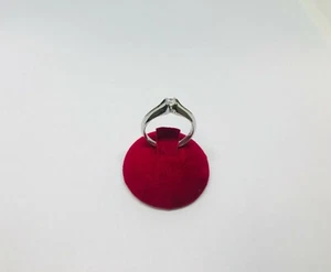 1 anello solitario con zircone bianco Argento 925 gioielli donna  - Foto 1 di 3