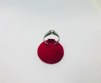 1 anello solitario con zircone bianco Argento 925 gioielli donna  - Immagine 1 di 3