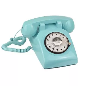 Retro Design Corded Landline Phone, Classic Vintage Old Fashioned Rotary Dial... - Picture 1 of 5