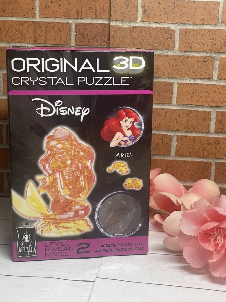 Bepuzzled 3d Crystal Disney Ariel 44-piece Puzzle