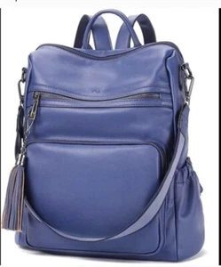 CLUCI Damen Rucksack, PU- Leder in Blau - Bild 1 von 15