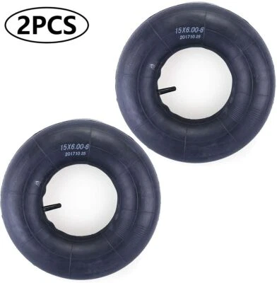 2pcs for 15x6.00-6 Lawn Mower Tire Inner Tubes 15X6-6, 15X6x6, 15/6x6 TR13 Valve - Image 1 of 4
