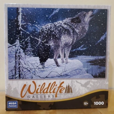 NEW! Lone Wolf 1000 Piece Puzzle by Mega Puzzles - Image 1 of 3