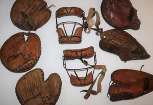 Vintage Baseball Gloves Mitts Continental Billy Glynn Reach Masks LOT FREE SHIP! - Picture 1 of 1