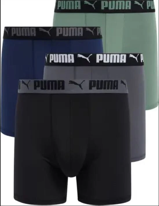 PACK DE 4 PUMA HOMBRE - BBOX 243 VERDE XLARGE - CALZONCILLO BOXER RENDIMIENTO ROPA INTERIOR Foto 1 de 1