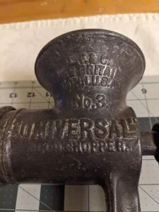 L.F.&C. NEW BRITAIN, CONN. U.S.A. No.3. UNIVERSAL FOOD CHOPPER. Cast Iron - Picture 1 of 9
