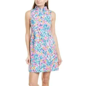 Tyler Boe Erica Leinenmischung Blumenmuster Tulpe Rüsche Minikleid Größe 4 - Bild 1 von 8