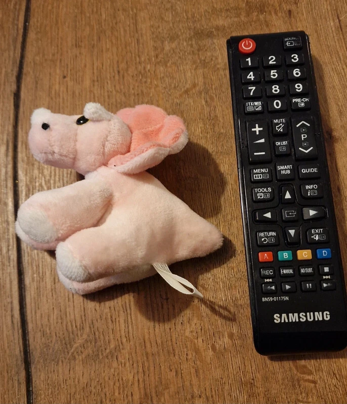 Kuscheltier Plüschtier Dinosaurier Triceratops rosa - Bild 1 von 1