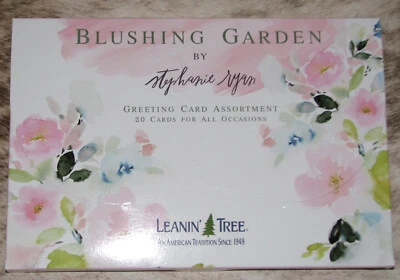 LEANIN TREE Blushing Gardens 20 GREETING CARDS ASSORTMENT#90816~1 ea 20 designs~ - Image 1 of 2