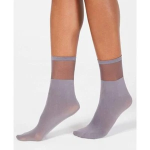 INC International Concepts Dark Gray & Black Ankle Socks w/ Mesh Cutouts, NWT! - Picture 1 of 7