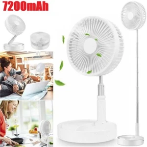 Standventilator Tisch-Ventilator Teleskop Lüfter Leise Reise Kühler 7200mAh - Bild 1 von 15