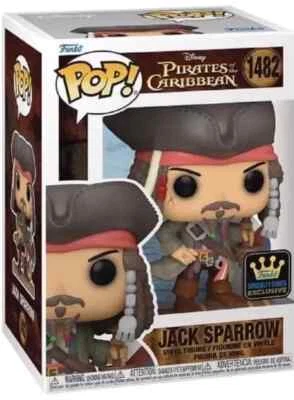 EXCLUSIVE PIRATES OF THE CARIBBEAN JACK SPARROW 3.75 POP VINYL FIGURE FUNKO 1482 - image 1 of 3