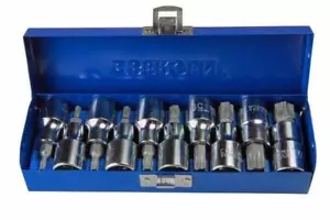 Bergen 10pc 1.3cm Lecteur Mâle Torx Trx-Star Embout Douille Set T20-T70 55mm ( - Bild 1 von 2