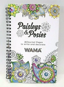 Wama Maltagebuch 28 Tagebuchseiten zum Schreiben und Dekorieren Paisleys & Posies - Bild 1 von 5