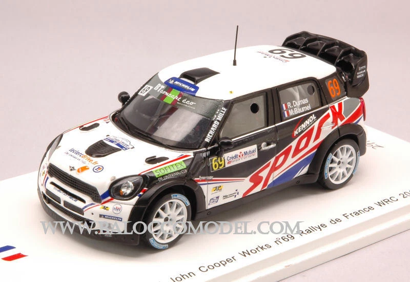 Modellino auto rally scala 1:43 Spark Model  MINI JOHN COOPER N.69 RALLY DE F... - Immagine 1 di 1