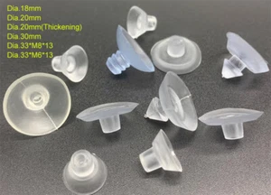 Suction Cups /Pads /Screw Suction Cups Clear Rubber Window/Table Strong Suckers - Picture 1 of 12