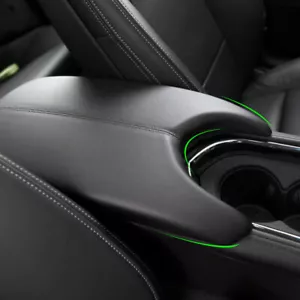 Black Center Console Lid Armrest Box Leather Cover For Cadillac ATS 2013-2019 - Foto 1 di 6