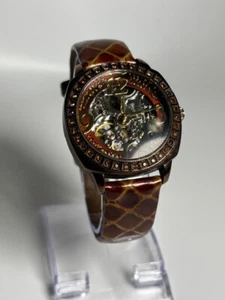 Relic by Fossill Women's Automatic Bronze Watch Leather Strap ZR33914 - Picture 1 of 4