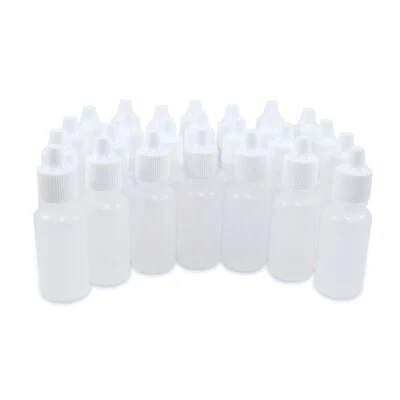 Enormes botellas cuentagotas miniaturas para pintura modelo 17 ml transparente - 25 piezas Foto 1 de 3