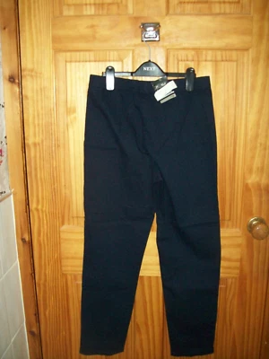 *** NEW BHS NAVY BLUE DETAIL JEGGINGS  SIZE 16 *** 27 INS - Image 1 of 2
