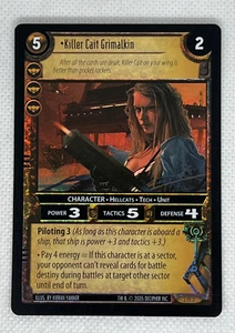 Wars tcg nowhere to hide 2005 Decipher Killer Cait Grimalkin Foil Rare 2 PF 2 - Picture 1 of 3