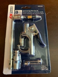 Quick-Connect 1/4" BLOW GUN KIT 8-pc w/ 5" extension Campbell Hausfeld DA953200 - Picture 1 of 4