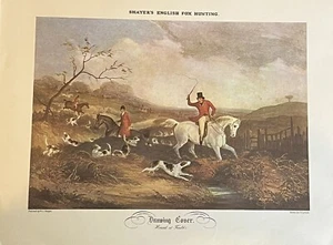 Vintage print Drawing Cover Hound at Fault W. J. Shayer J H Lynch Dogs Horses - Picture 1 of 1