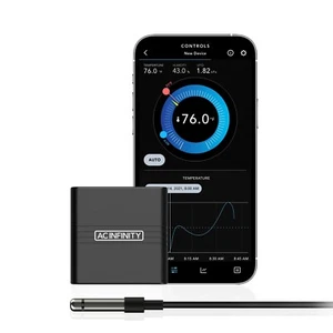 CLOUDCOM A1, mini termostato digital con sonda de sensor con cable y aplicación Bluetooth - Imagen 1 de 7