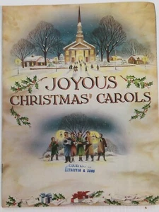 Joyous Christmas Carols Full Art Songbook GNBP Fortune Line Vintage Sheet Music - Picture 1 of 5