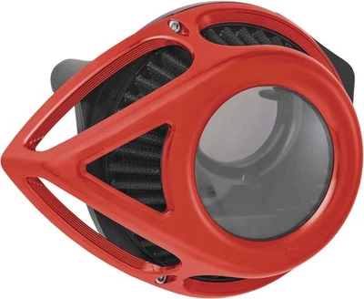 透明撕裂吸盘红色空气净化器适用于高清十字骨 FLSTSB 2000 - 2017 18-904 — 第 1/3 张图片