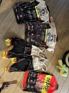Medium CAST ELLI And Pactimo Kit Jersey Bib Vest Long Sleeve Mens 6 Piece lot - Picture 1 of 7