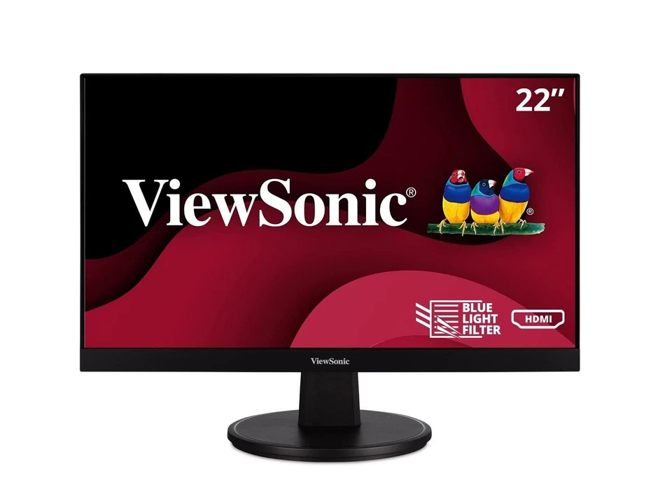 22" ViewSonic 1080p VGA HDMI Ultra-Thin Bezel Monitor VA2247-MH - Image 1 of 1