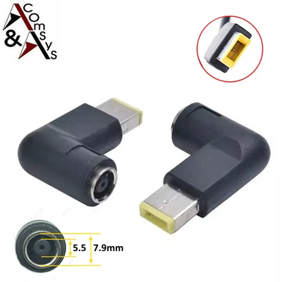 Netzteil Steckeradapter 7.9*5.5mm Buchse auf USB Square Adapter Lenovo Yoga Gelb - Bild 1 von 4