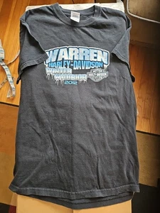 Camiseta Harley Davidson Winter Warrior 2012 talla mediana negra - Imagen 1 de 6