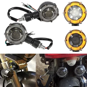 For Honda VTX1300R VTX1800C Bullet Motorcycle LED Turn Signals Blinker Lights - Picture 1 of 11