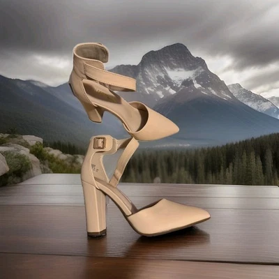 Dream Pairs Women's Chunky High Heel Round Toe Wedding Dress Pump Shoes Size 7.5 - Image 1 of 4