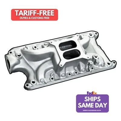 Professional Products 54001, One Sbf Power+Plus Hps Manifold - Satin Aluminum  - Image 1 of 4