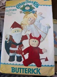 B 4077 toppa cavolo motivo cucito BAMBOLA VESTITI Babbo Natale diavolo angelo +TRASFERIMENTI NON TAGLIATI - Foto 1 di 1