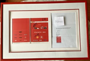 Ferrari Stagione 2002 Signed Booklet -by Schumacher Barrichello Todd Memorabilia - Picture 1 of 19