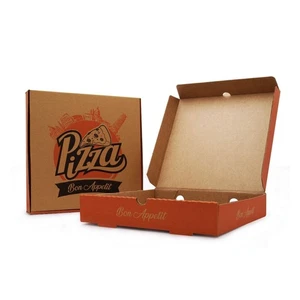 Scatole per pizza, torte per pizza da asporto scatole postali di qualità forte marrone 7"" - 12"" pollici - Foto 1 di 8