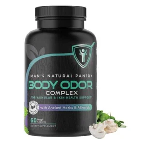 Naturally Body Deodorizing Supplement - Body Odor Eliminator Pills 60 Capsules@ - Bild 1 von 7