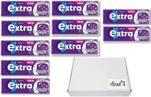 10 x packs Extra Blueberry Flavour Sugar Free Chewing Gum - Picture 1 of 2