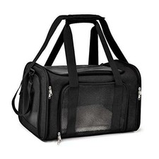 Cat Carriers Dog Carrier Pet Carrier for Small Medium Cats Dogs Puppies Black