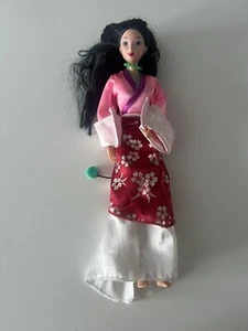 Vintage Disney Mattel Matchmaker Magic Mulan Doll Magic Hair In Kimono 1993 - Picture 1 of 2