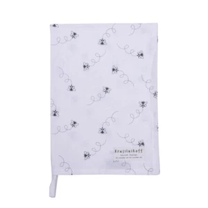 Krasilnikoff: Geschirrtuch "Bee, White" 50 x 70 cm Tea Towel Bienen - Bild 1 von 1