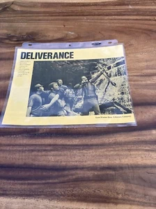 Vintage Warner Brothers Movie Double Sided Synopsis Sheet - Deliverance - Bild 1 von 2