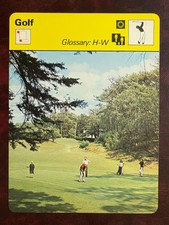 1977-80 Sportscaster UK Set GOLF #09-20 GLOSSARY: H-W - NM/MINT *HIGH GRADE*