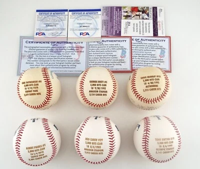 (6) 3000 Hit Club Signed Baseball - Signed & Engrave - Set Release Set #22 of 24 - Image 1 of 4